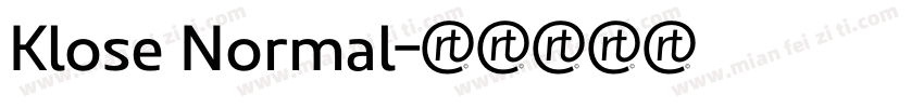 Klose Normal字体转换